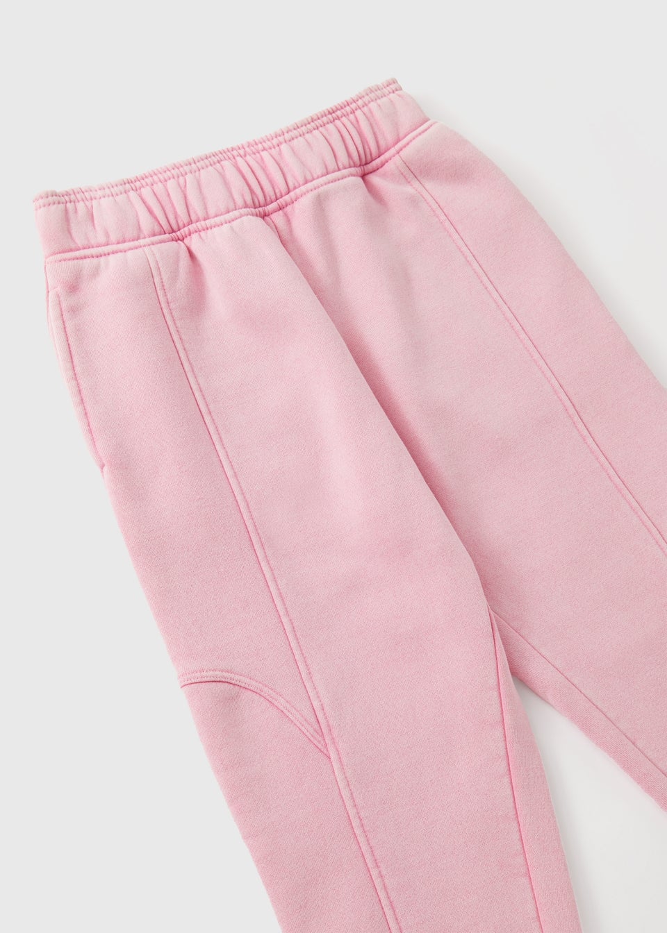 Girls Pink Acid Wash Jogging Bottoms (7-15yrs)