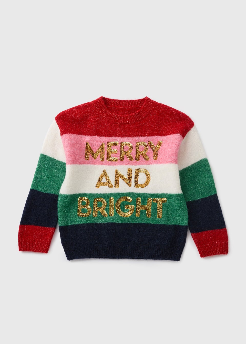 Girls Multicolour Merry Bright Jumper 7 15yrs Matalan