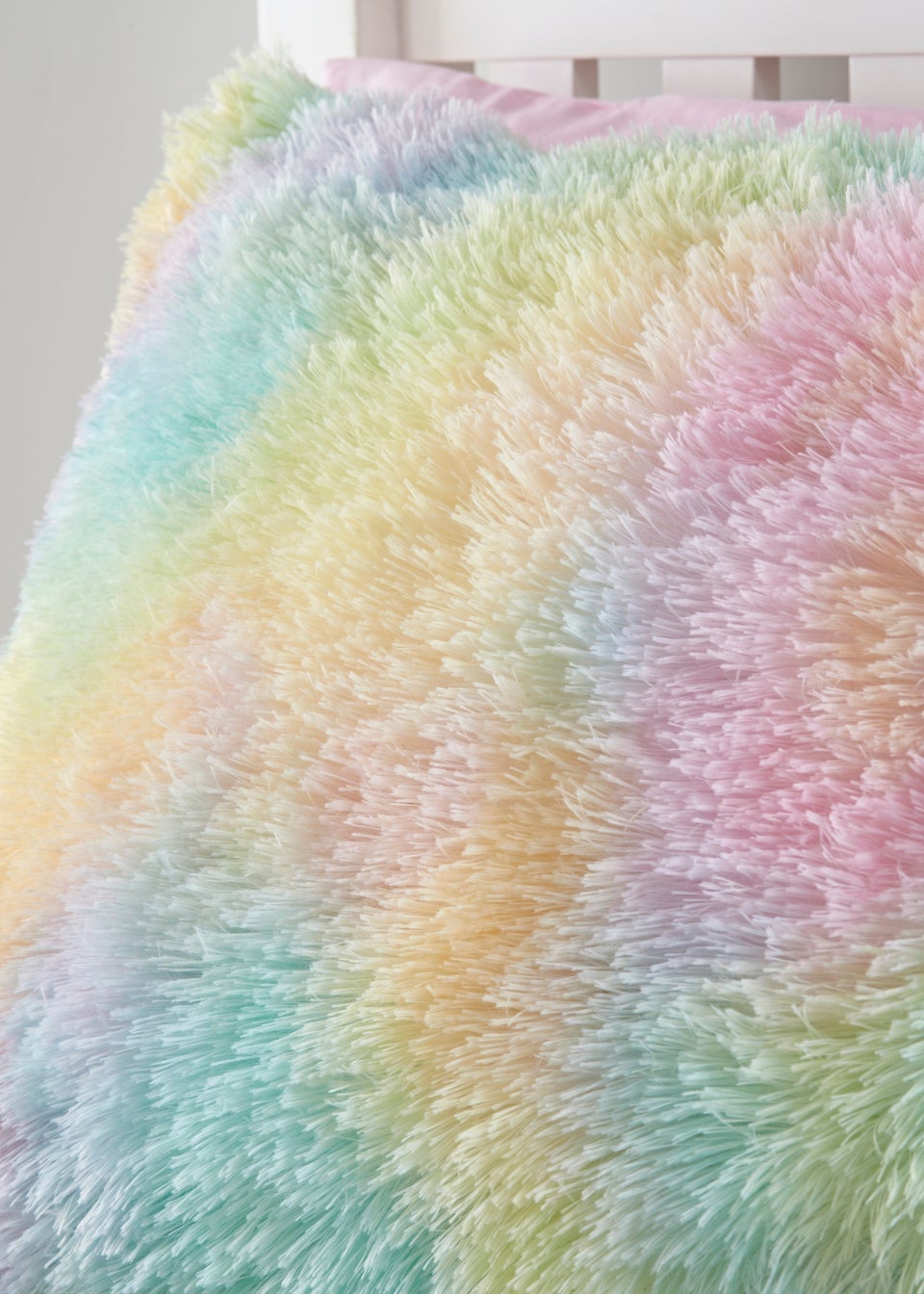 Multicolour Faux Fur Duvet Set