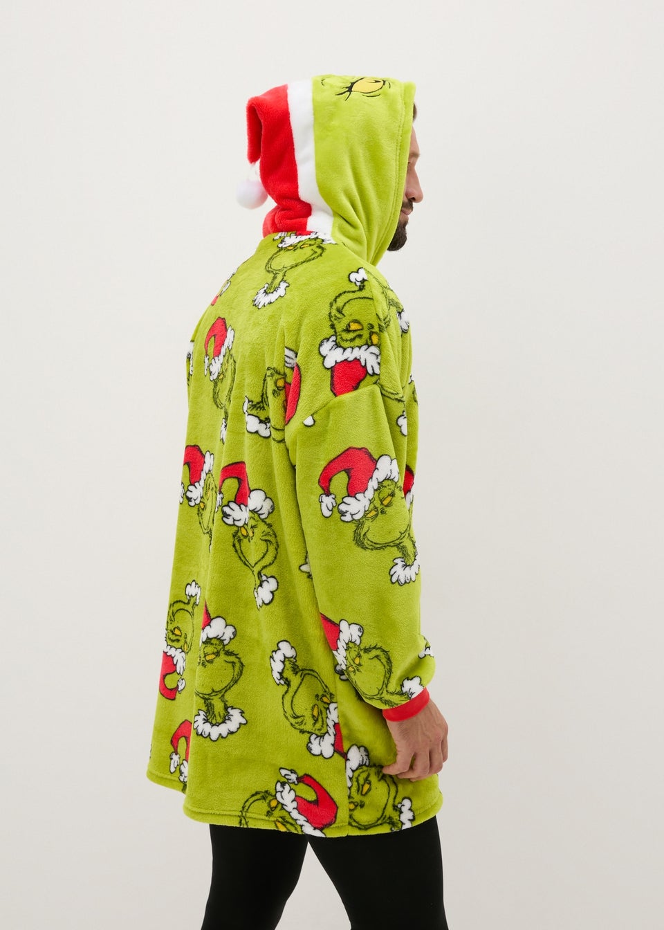Grinch Green Snuggle Hoodie Matalan