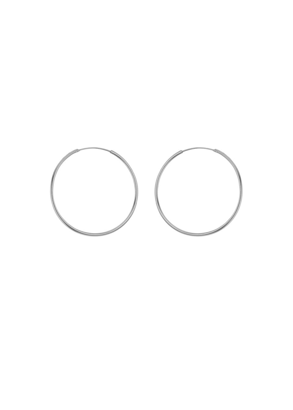 Golden Moments Sterling Silver Endless Hoops (20mm)