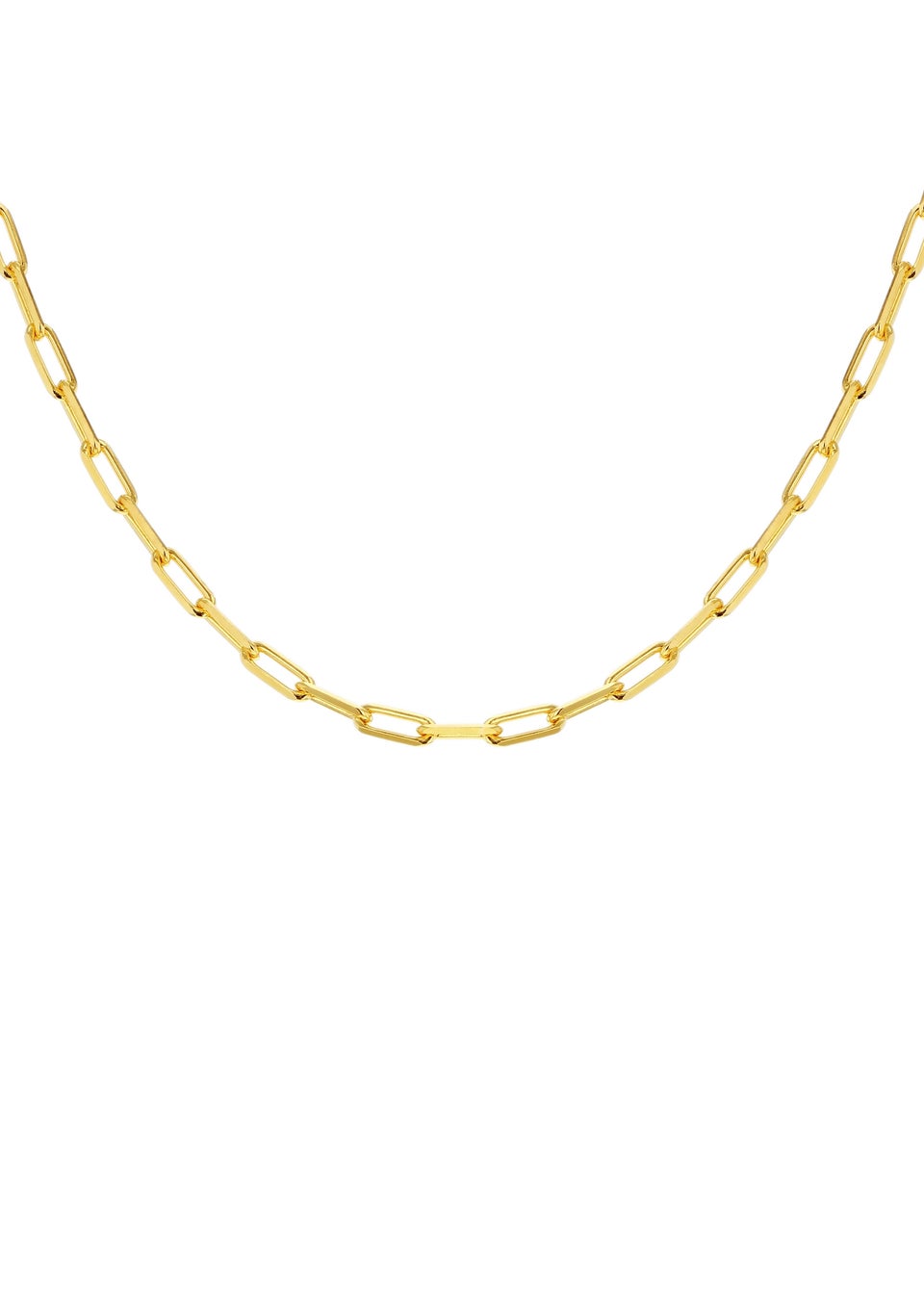 Golden Moments Sterling Silver Gold Plated Paper Chain