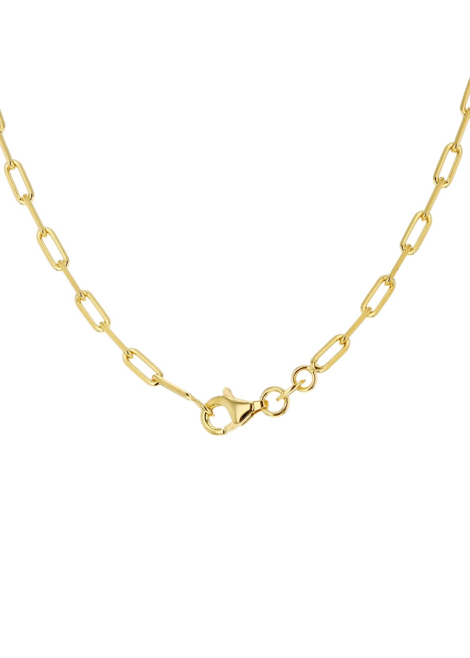 Golden Moments Sterling Silver Gold Plated Paper Chain