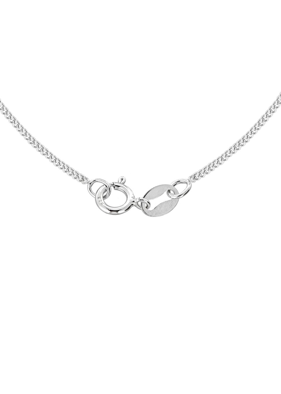 Golden Moments Sterling Silver CZ Open Heart Necklace