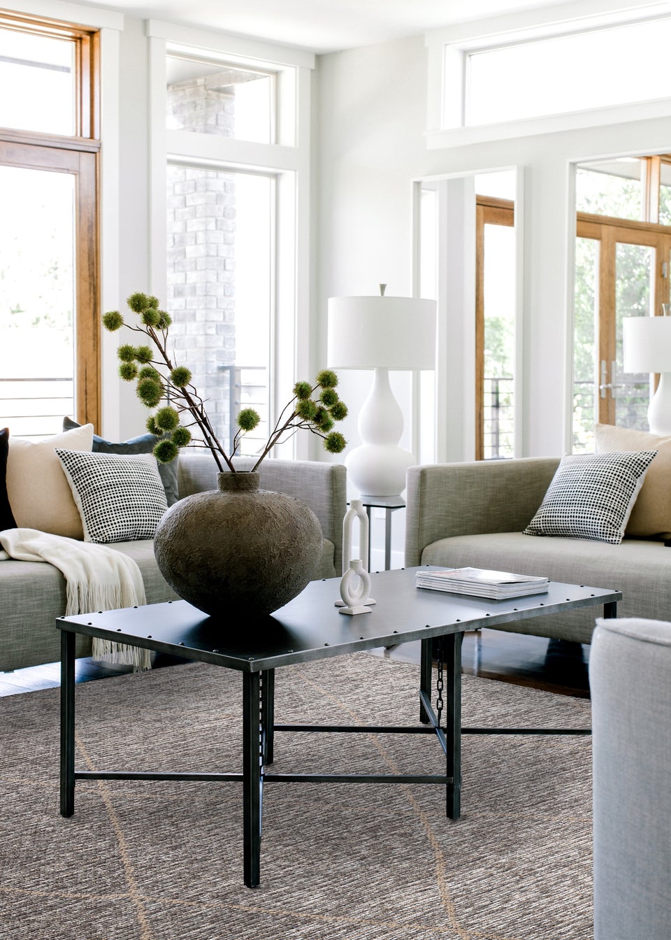 Asiatic Mulberry Steel Rug