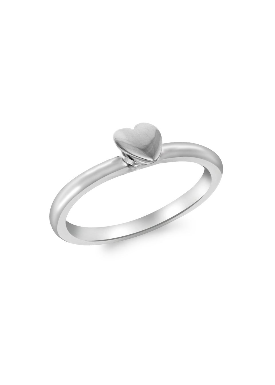 Golden Moments Sterling Silver Heart Ring