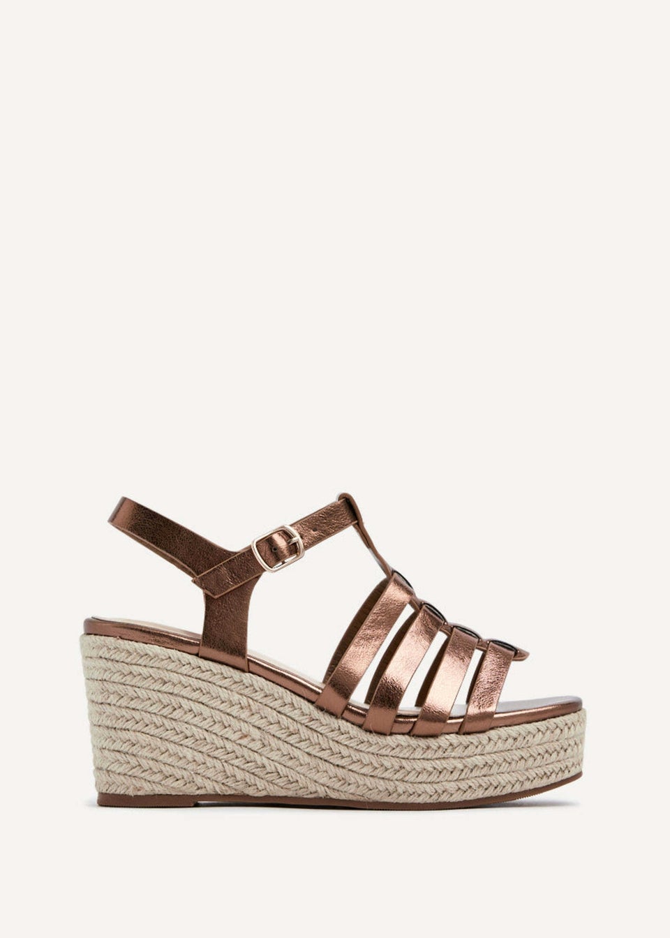 Bronze gladiator sandals top