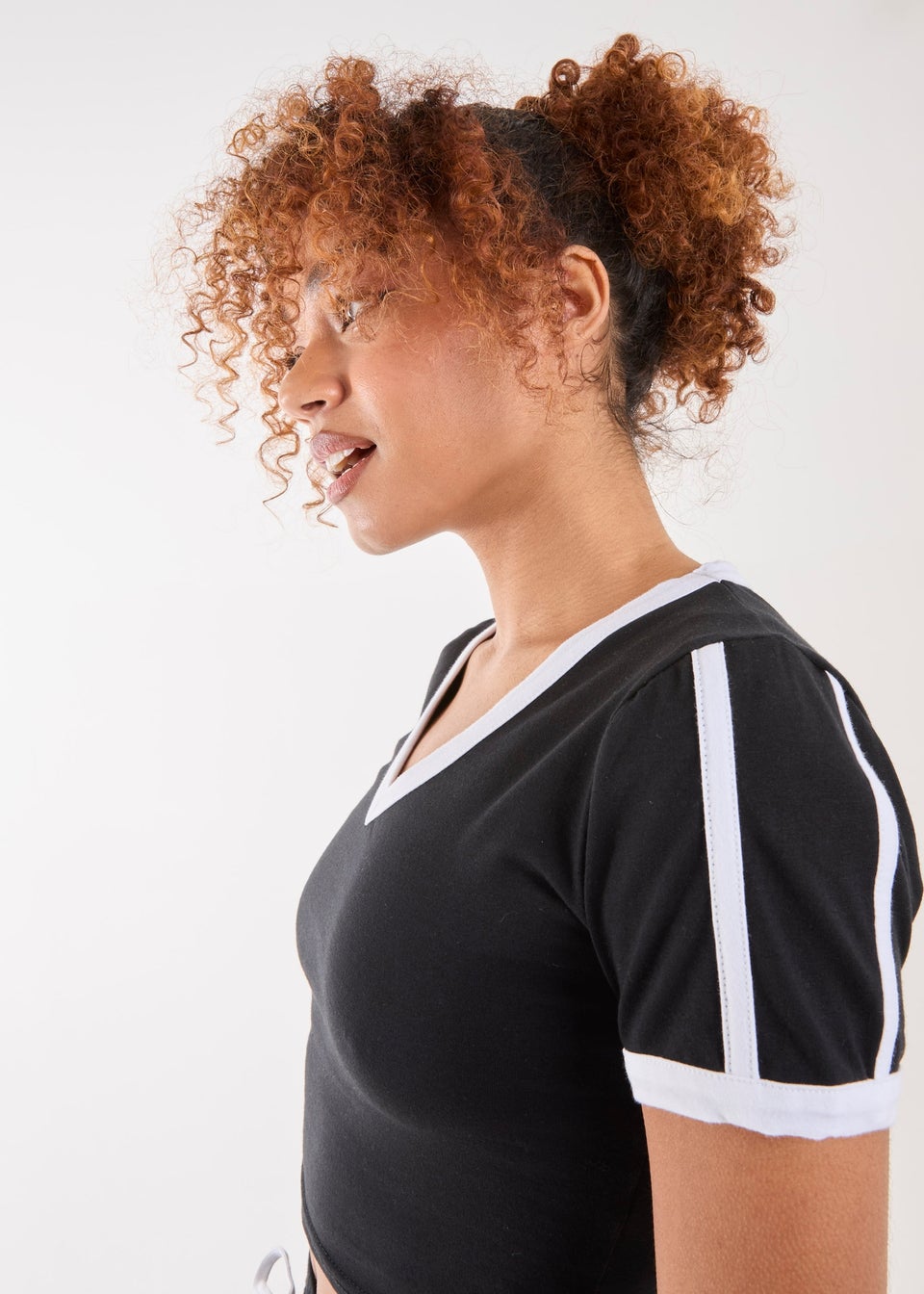 Cropped basic tee top
