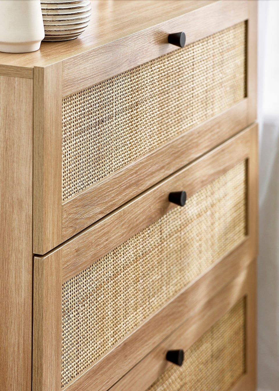 Julian Bowen Padstow 3 Drawer Chest in Brown (90 x 80 x 40cm)