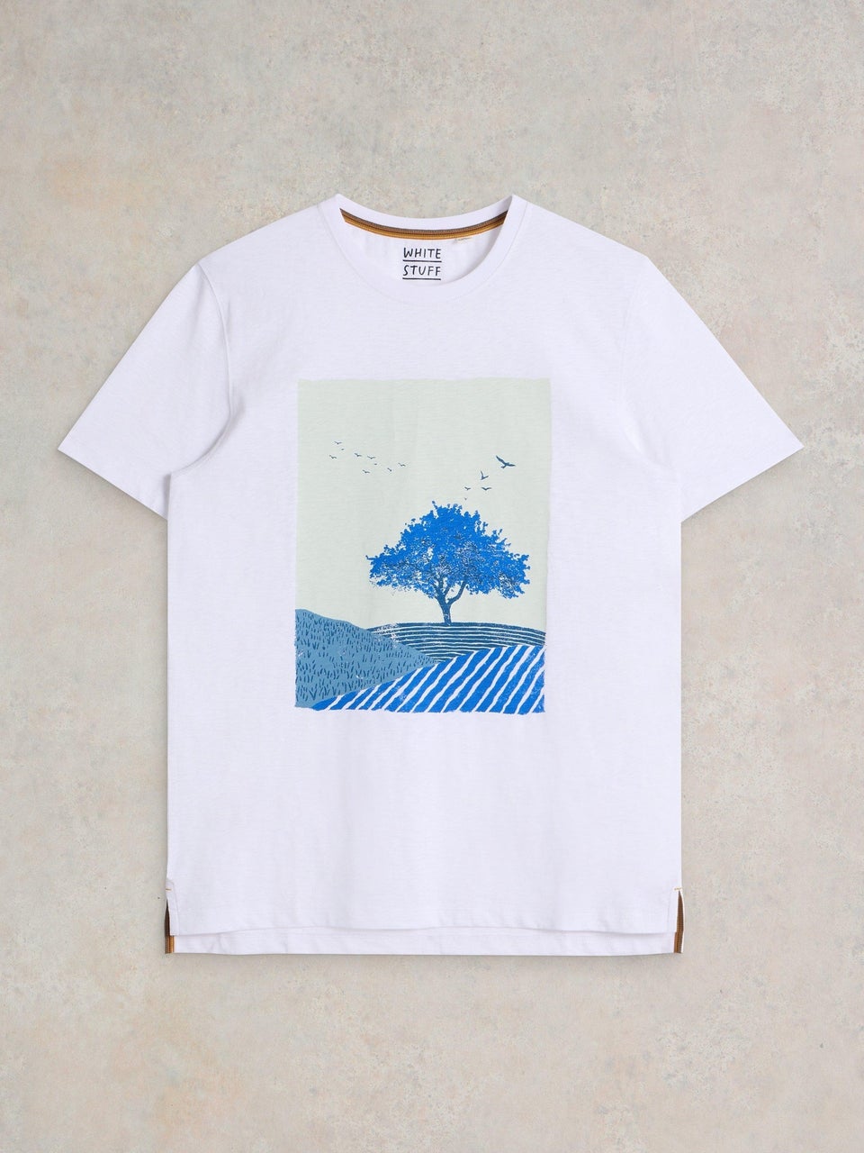 T-Shirt mit Baumprint