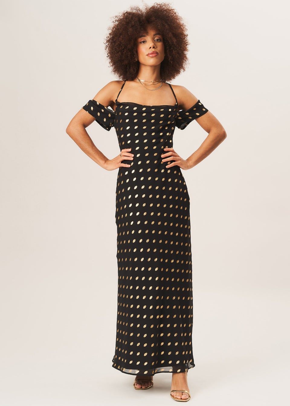 Black color maxi dress cheap