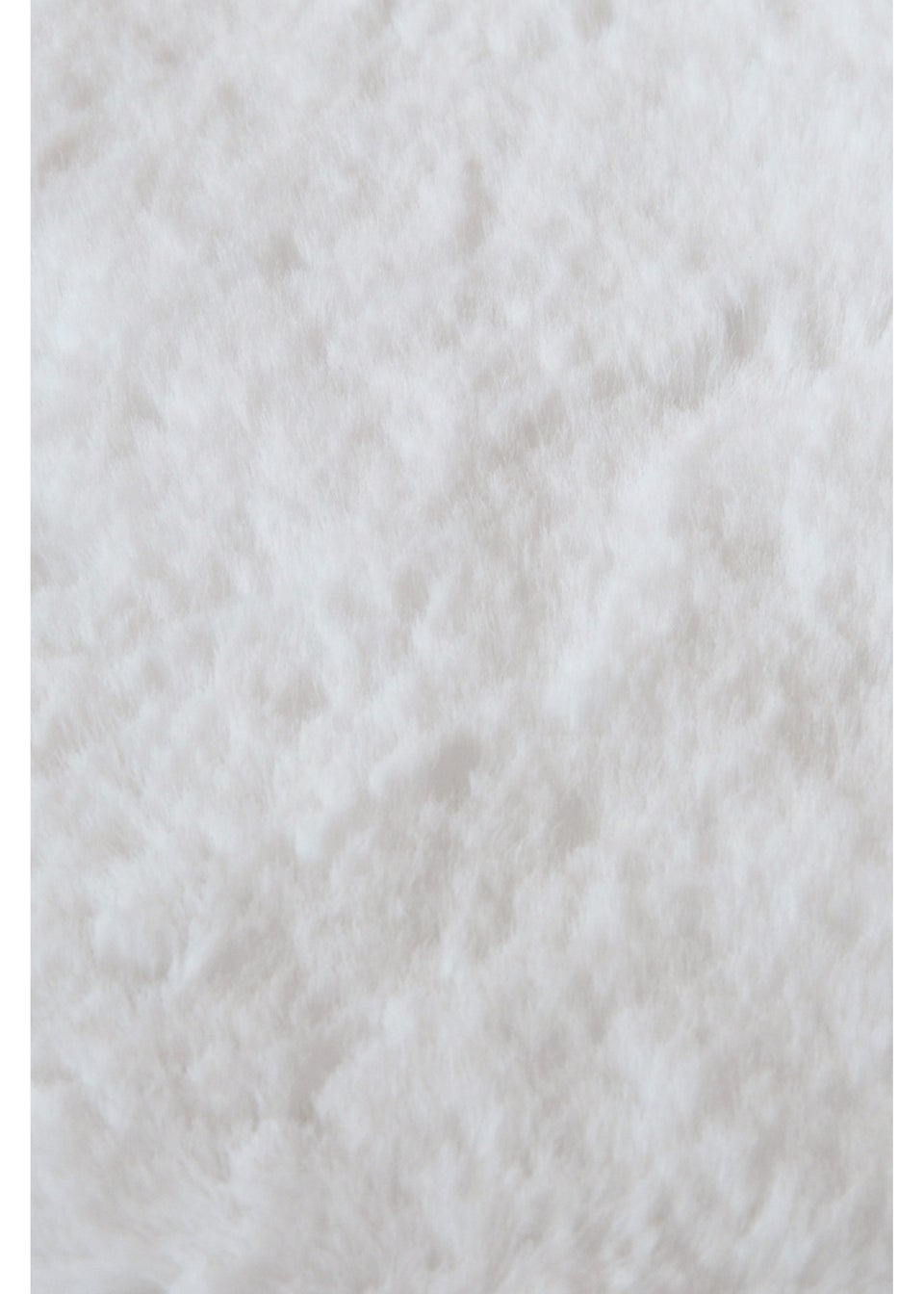 Homemaker Ivory Luxury Fur Single Rug