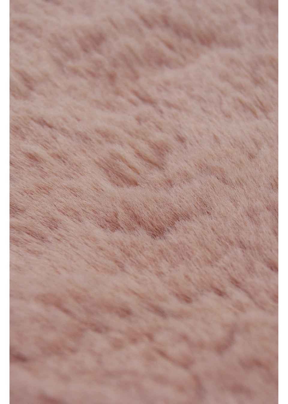 Homemaker Blush Luxury Fur Single Rug