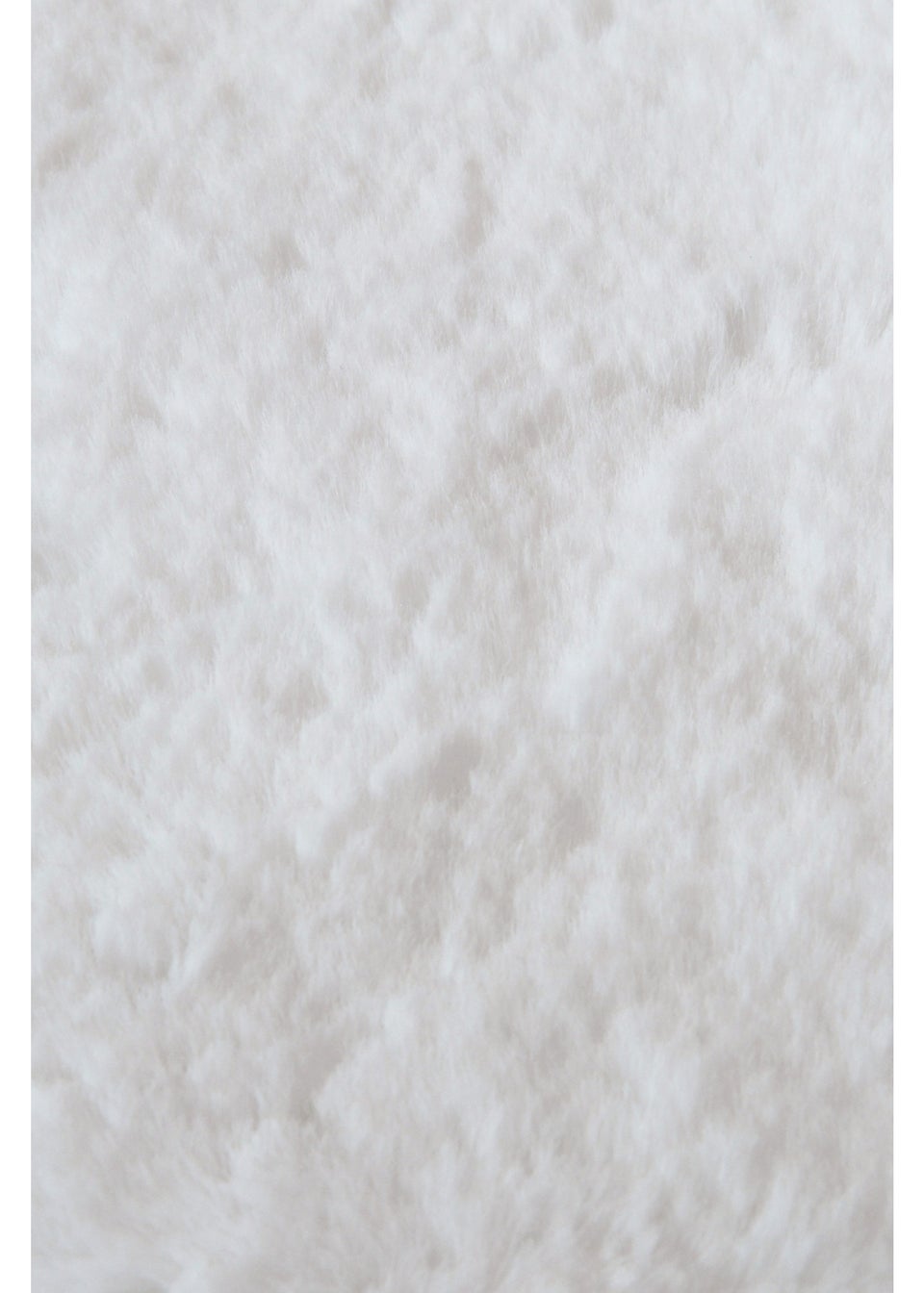 Homemaker Ivory Luxury Fur Quad Rug