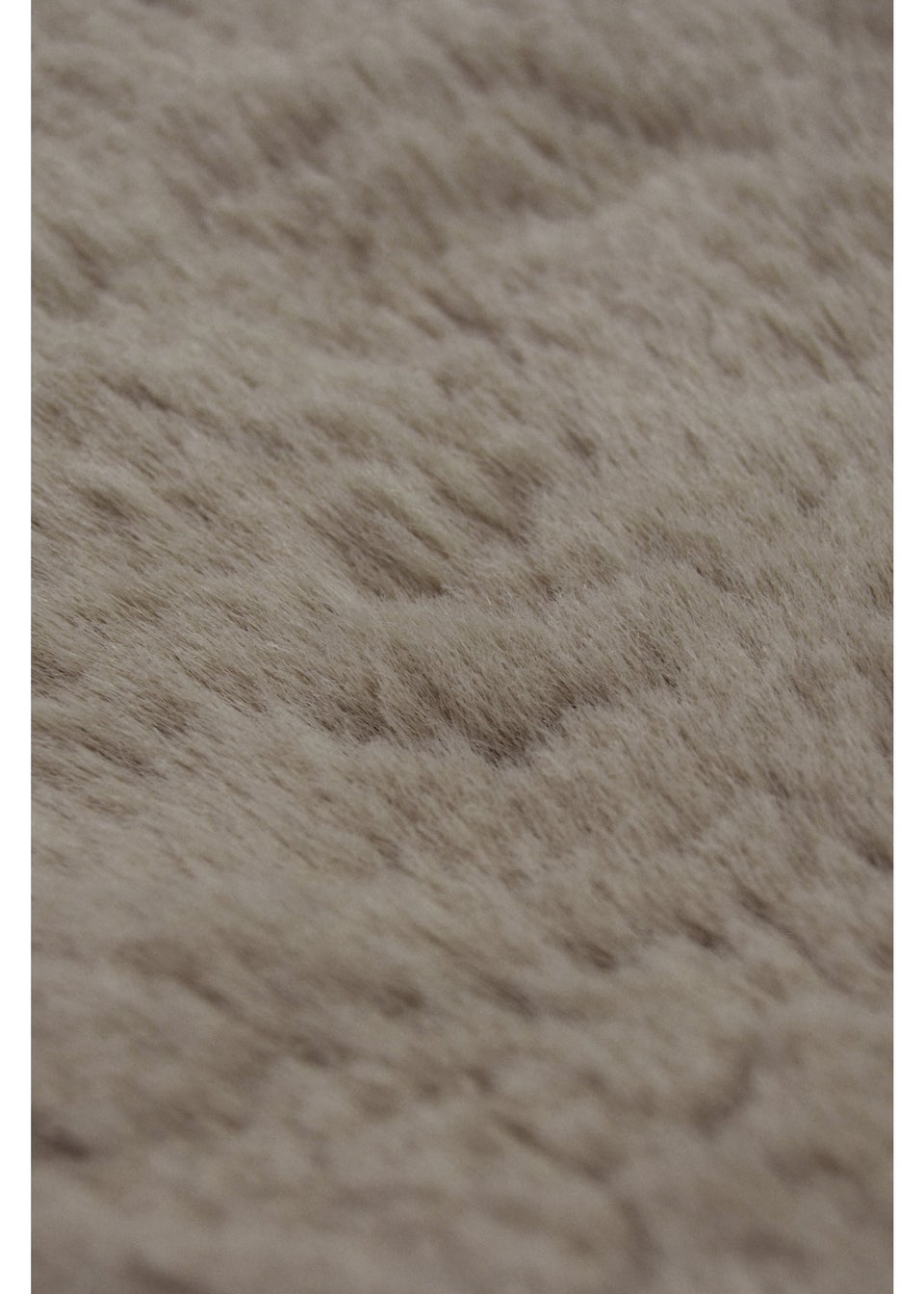 Homemaker Natural Luxury Fur Oblong Rug