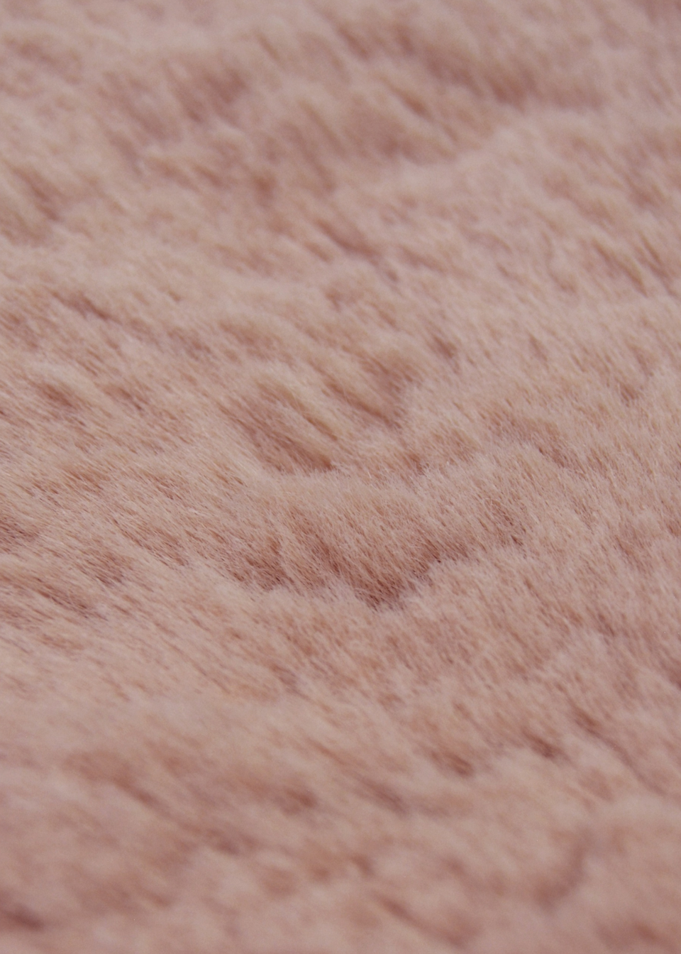 Homemaker Blush Luxury Fur Oblong Rug