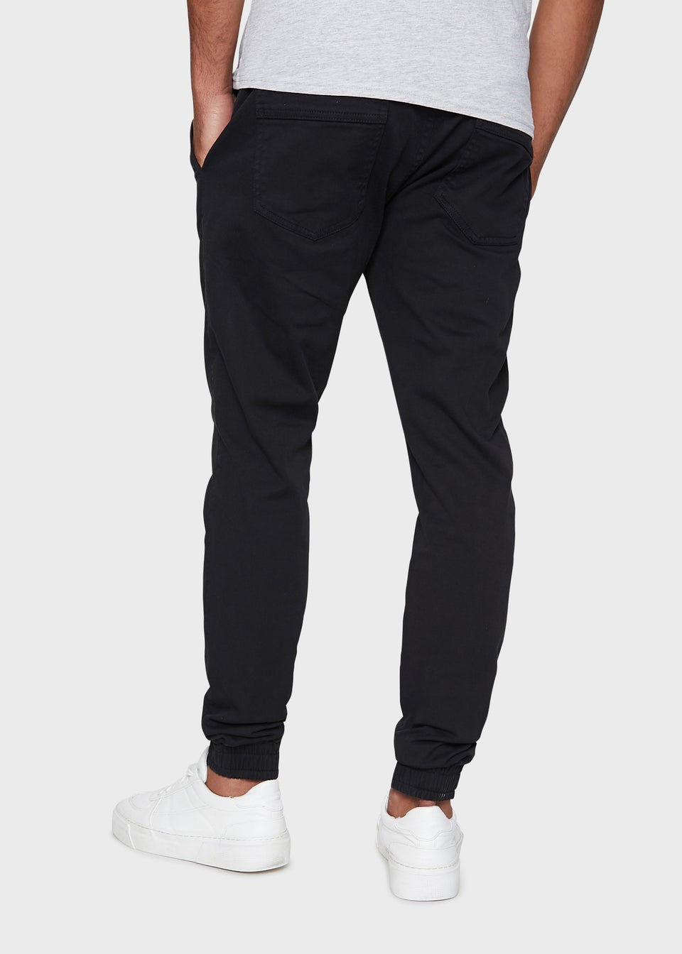 Cuffed casual trousers sales