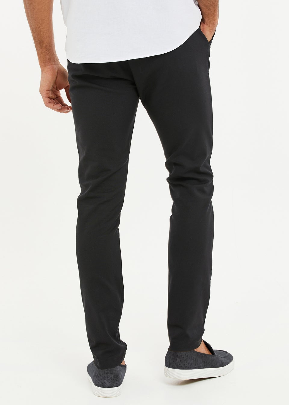 Threadbare Black Freddie Slim Fit Semi-Formal Trousers