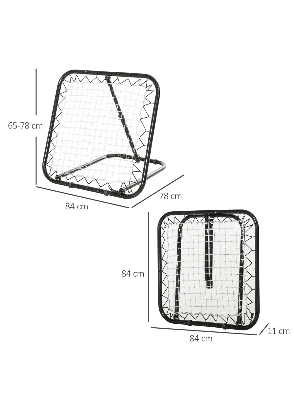 HOMCOM Angle Adjustable Rebounder Net