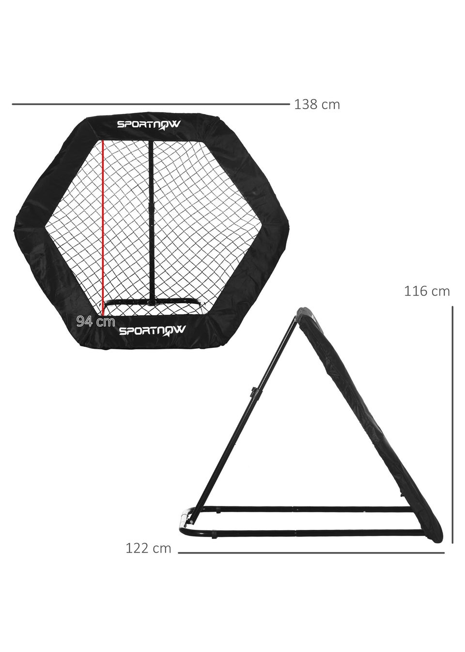 SPORTNOW Football Rebounder Net