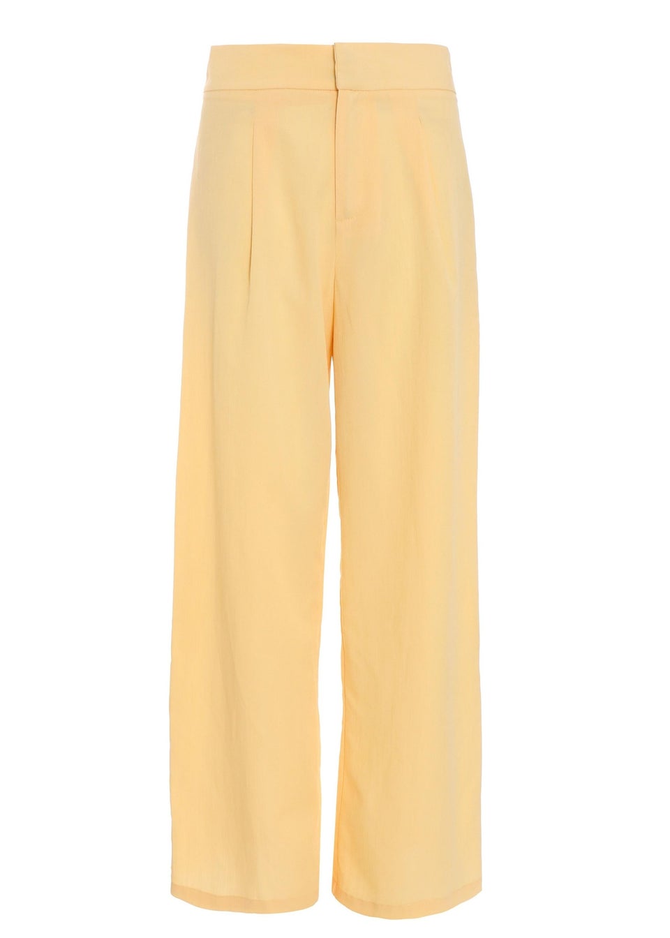 Quiz Yellow Linen Palazzo Trousers