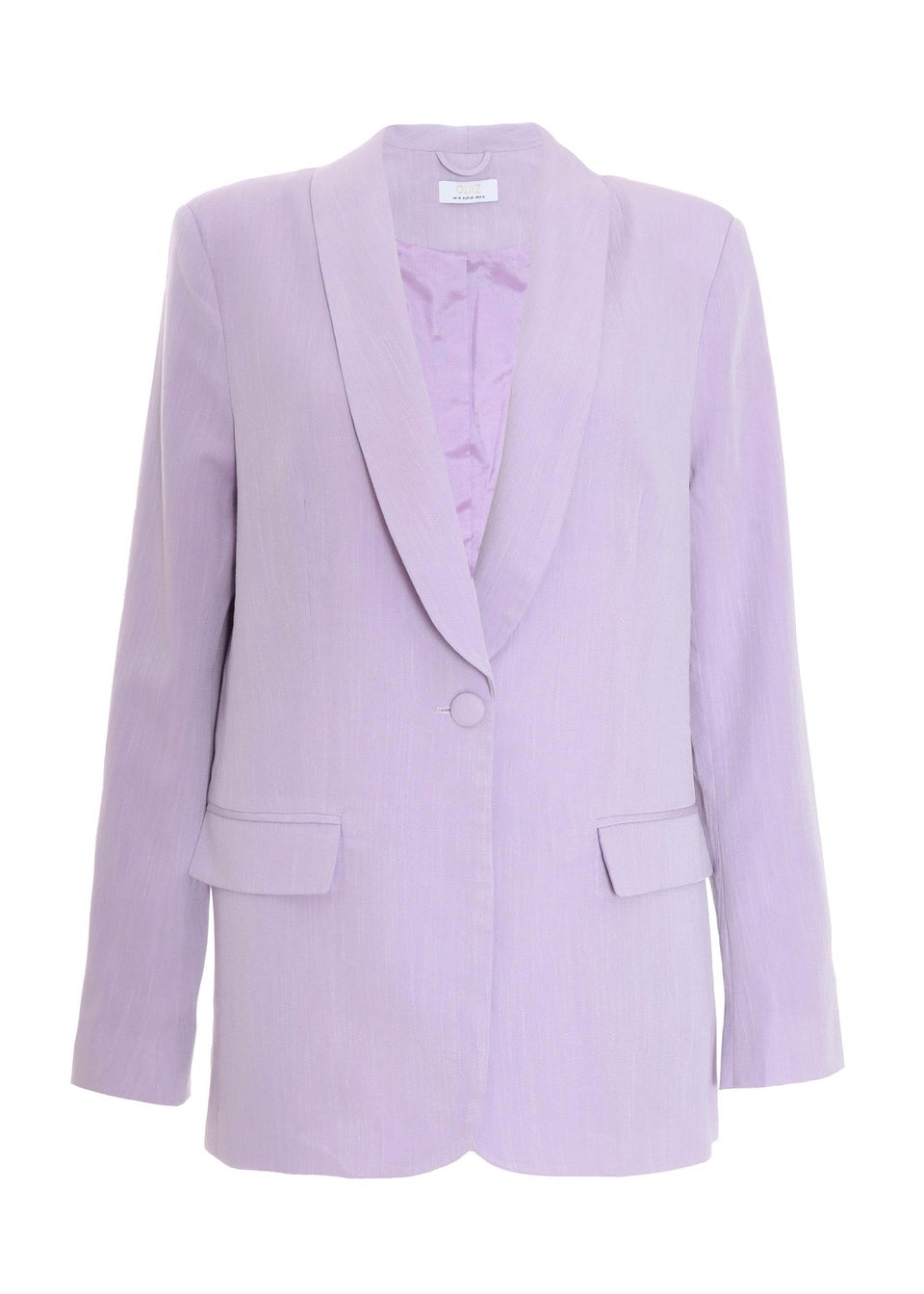 Quiz Purple Linen Blazer