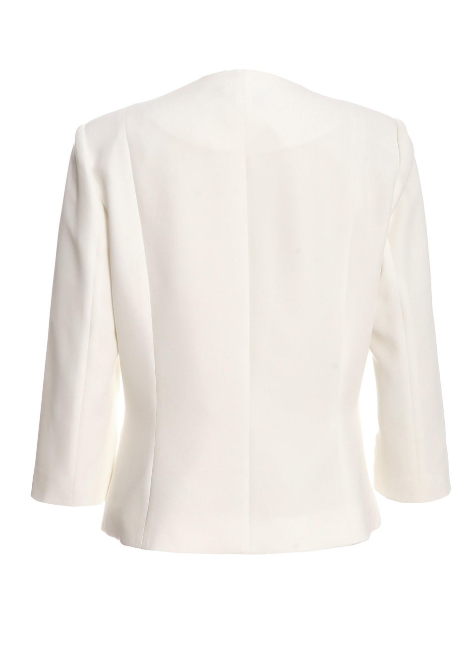 Quiz cream cropped jacket outlet