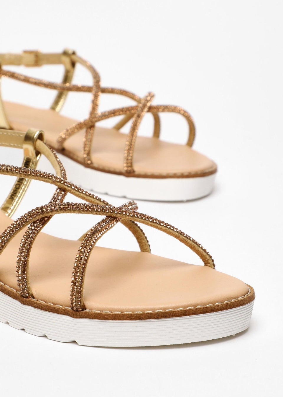 Cross strap flatform sandals discount