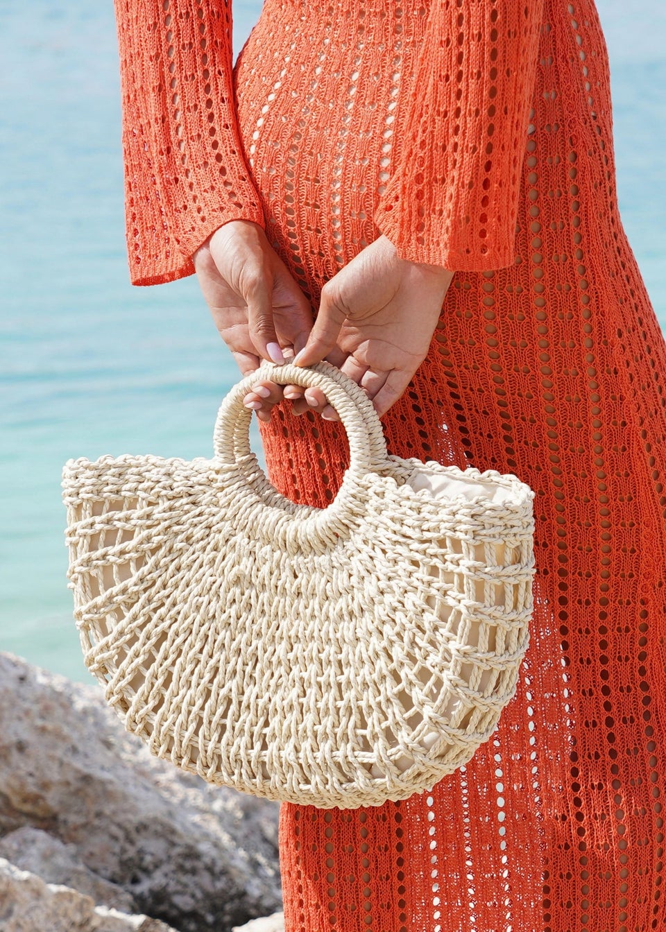 Pom pom beach bag matalan on sale