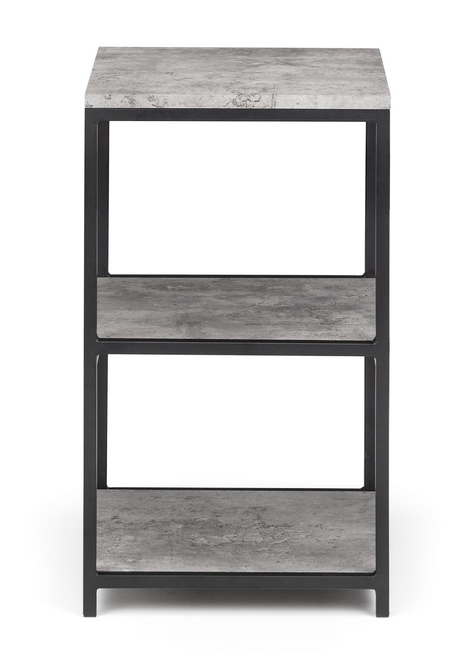 Julian Bowen Black Staten Tall Narrow Side Table (60 x 35 x 35cm)