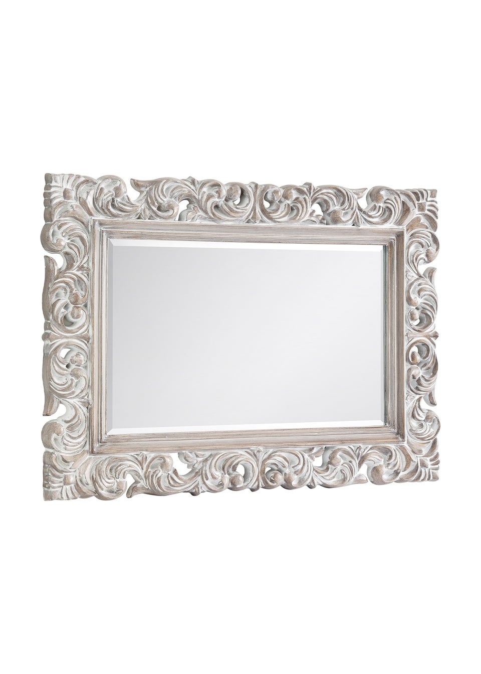 Julian Bowen Baroque Distressed Wall Mirror (82 x 113 x 4cm)
