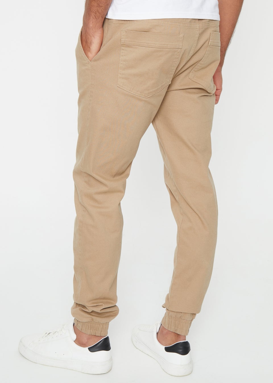 Cuffed casual trousers clearance