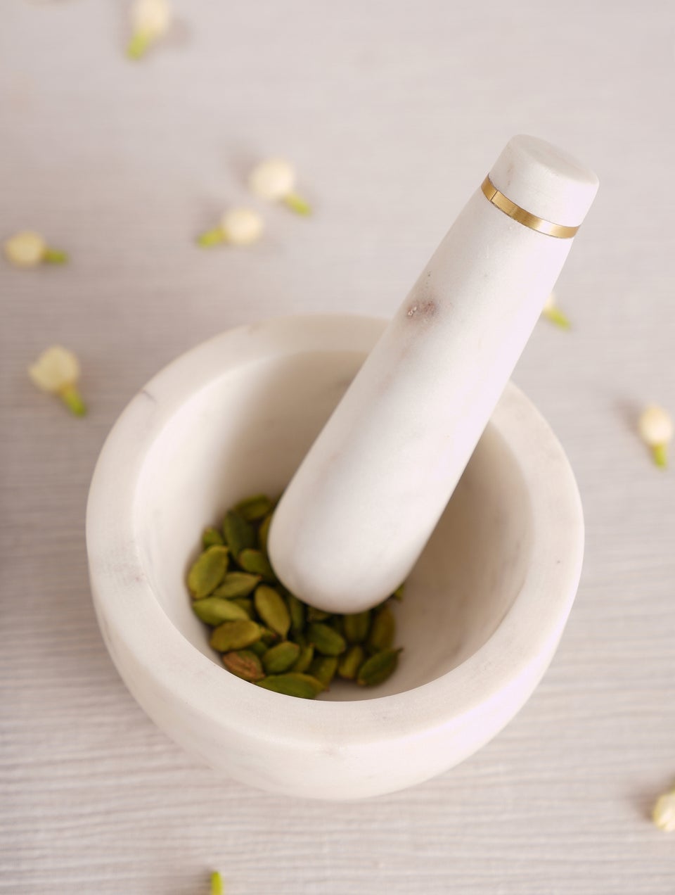 White Marble Mortar And Pestle