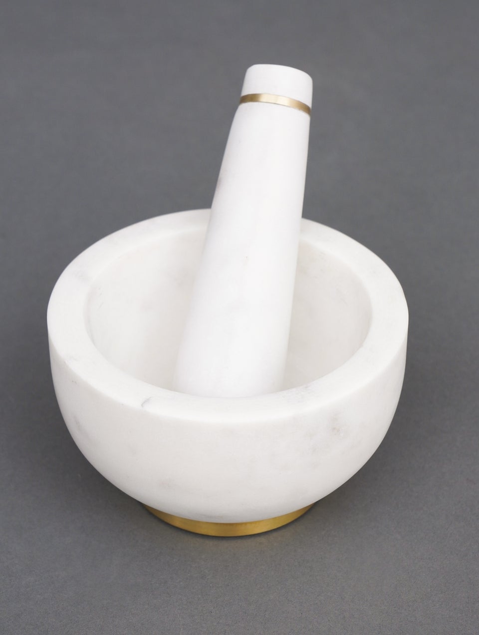 White Marble Mortar And Pestle