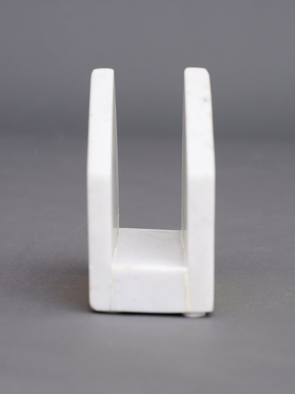 White Marble Bookend Napkin Holder