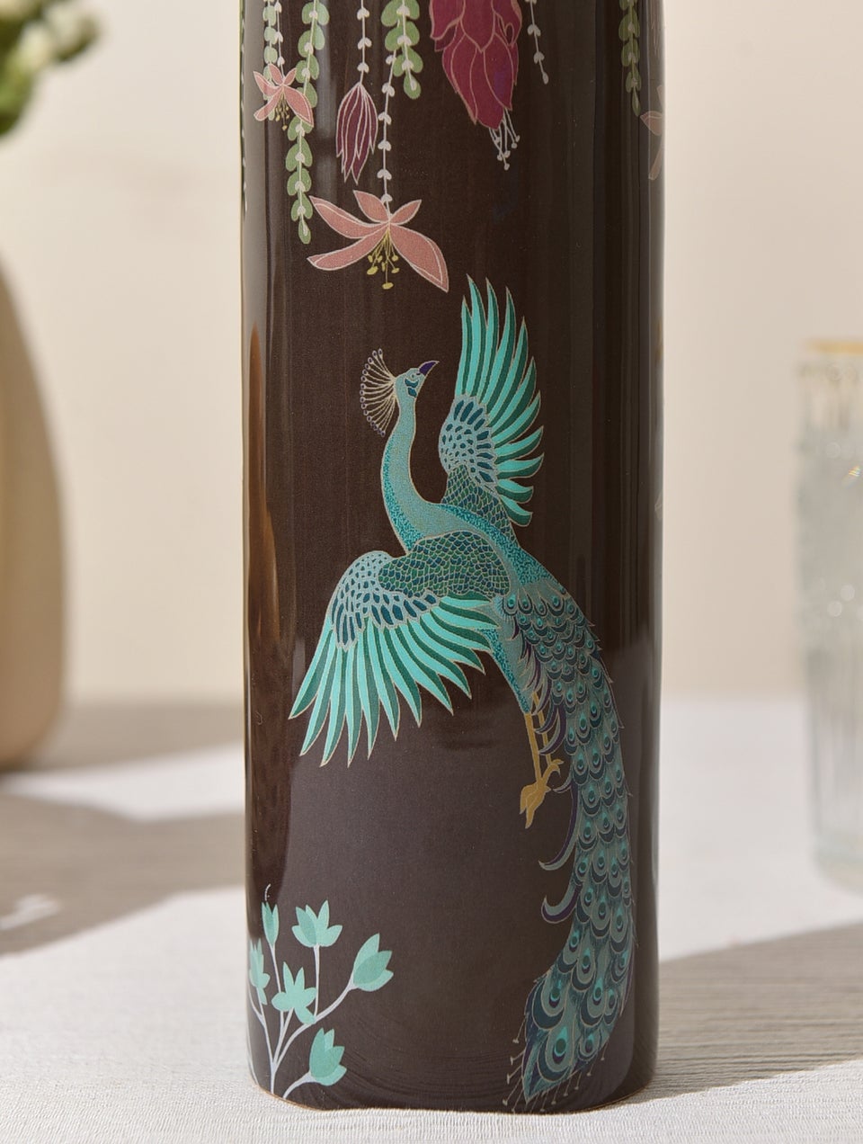 Purple Printed Copper Bottle