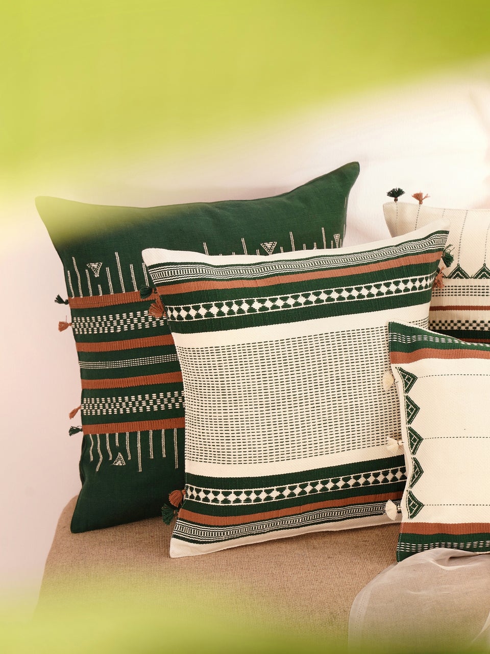 Woven cushion covers on sale