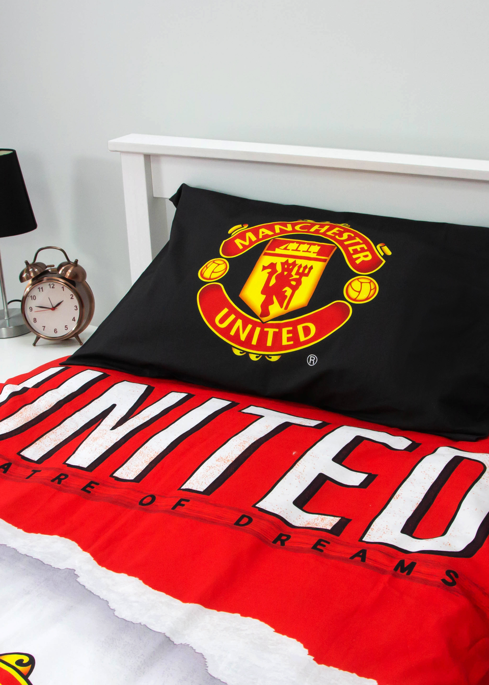 Manchester United FC Theatre  Panel 100 % Cotton Duvet