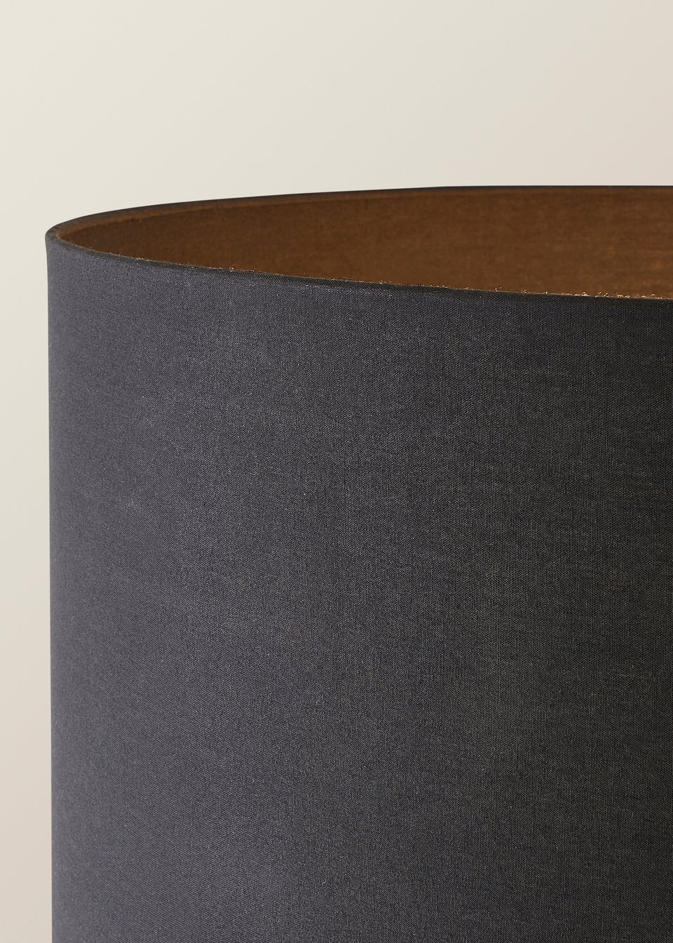 ValueLights Tavel Matt Black Floor Lamp Black Shade (132.5cm x 14cm x 35cm)
