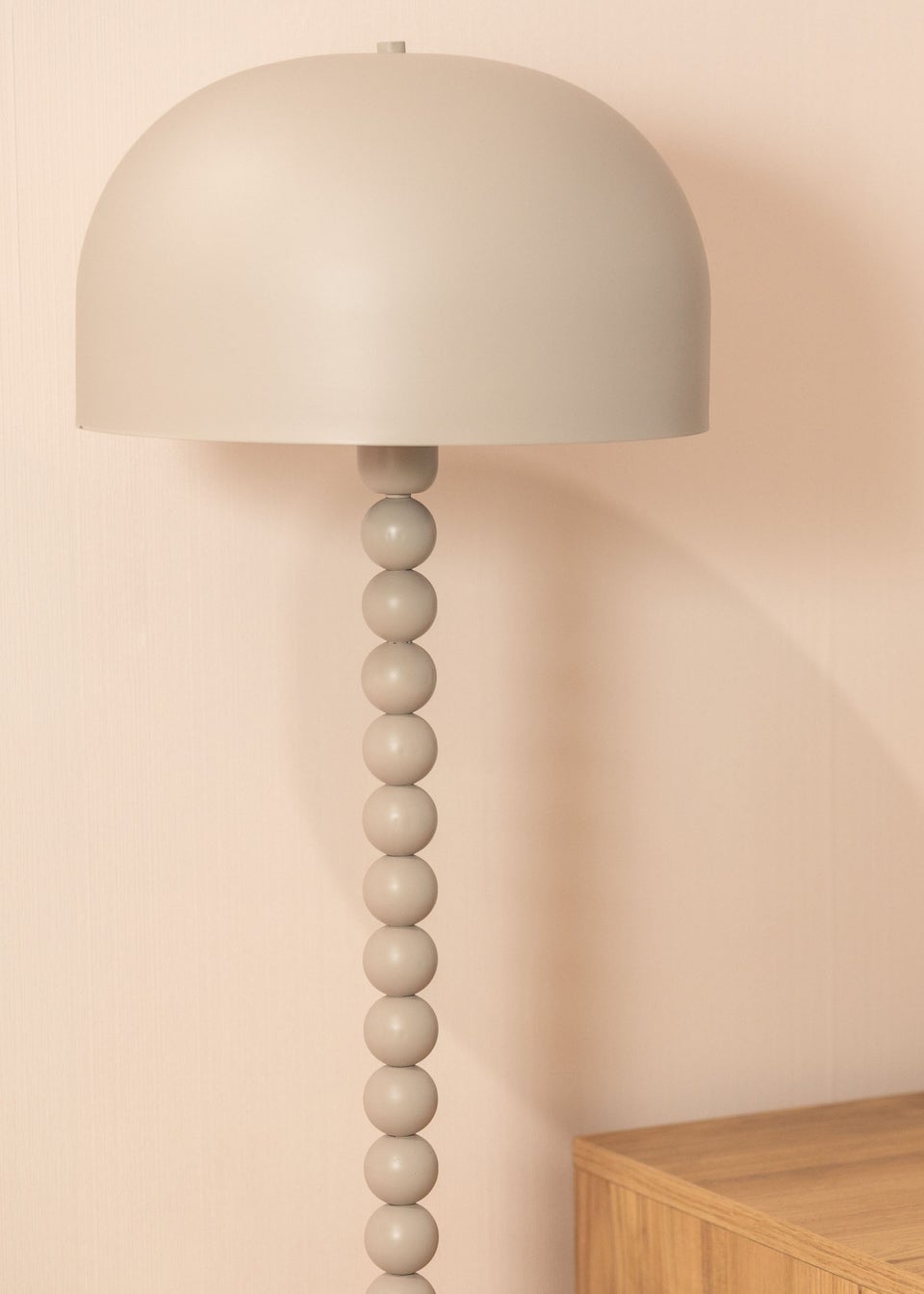 ValueLights Clement Grey Floor Lamp (145cm x 33cm)