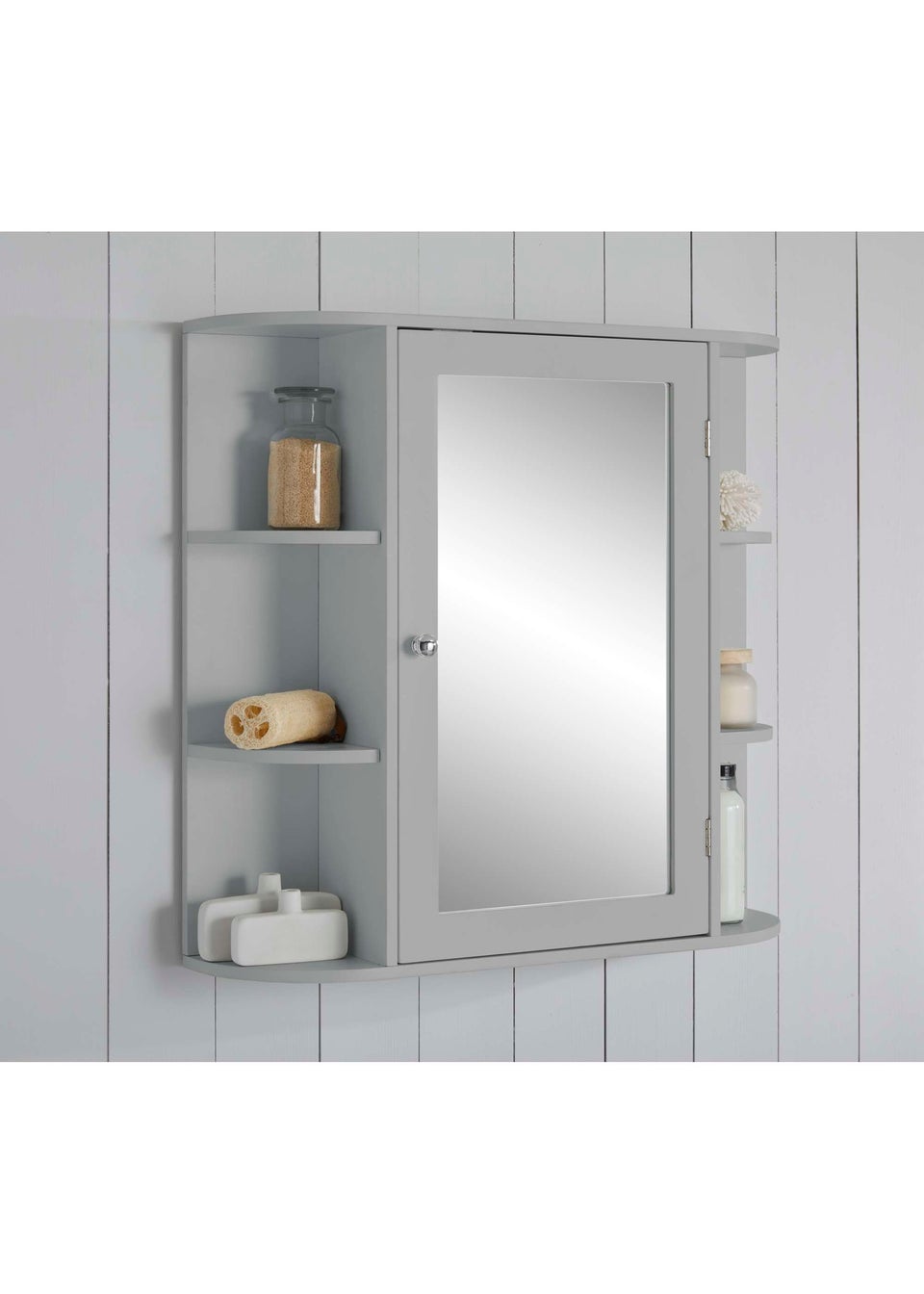 Lloyd Pascal Grey Chapparel Mirror Cabinet
