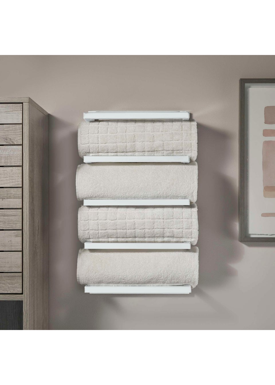 Lloyd Pascal 5 Tier Towel Rack White