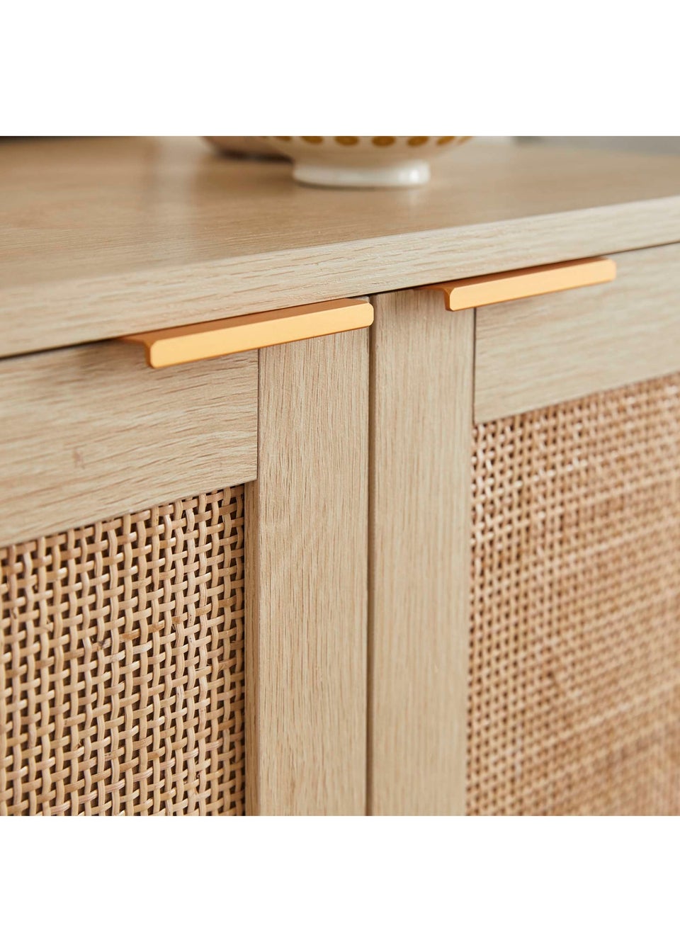 Lloyd Pascal Natural Abbey Rattan 2 Door Cabinet