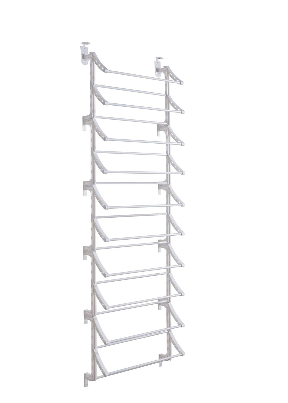 Lloyd Pascal White Over Door Shoe Rack Matalan