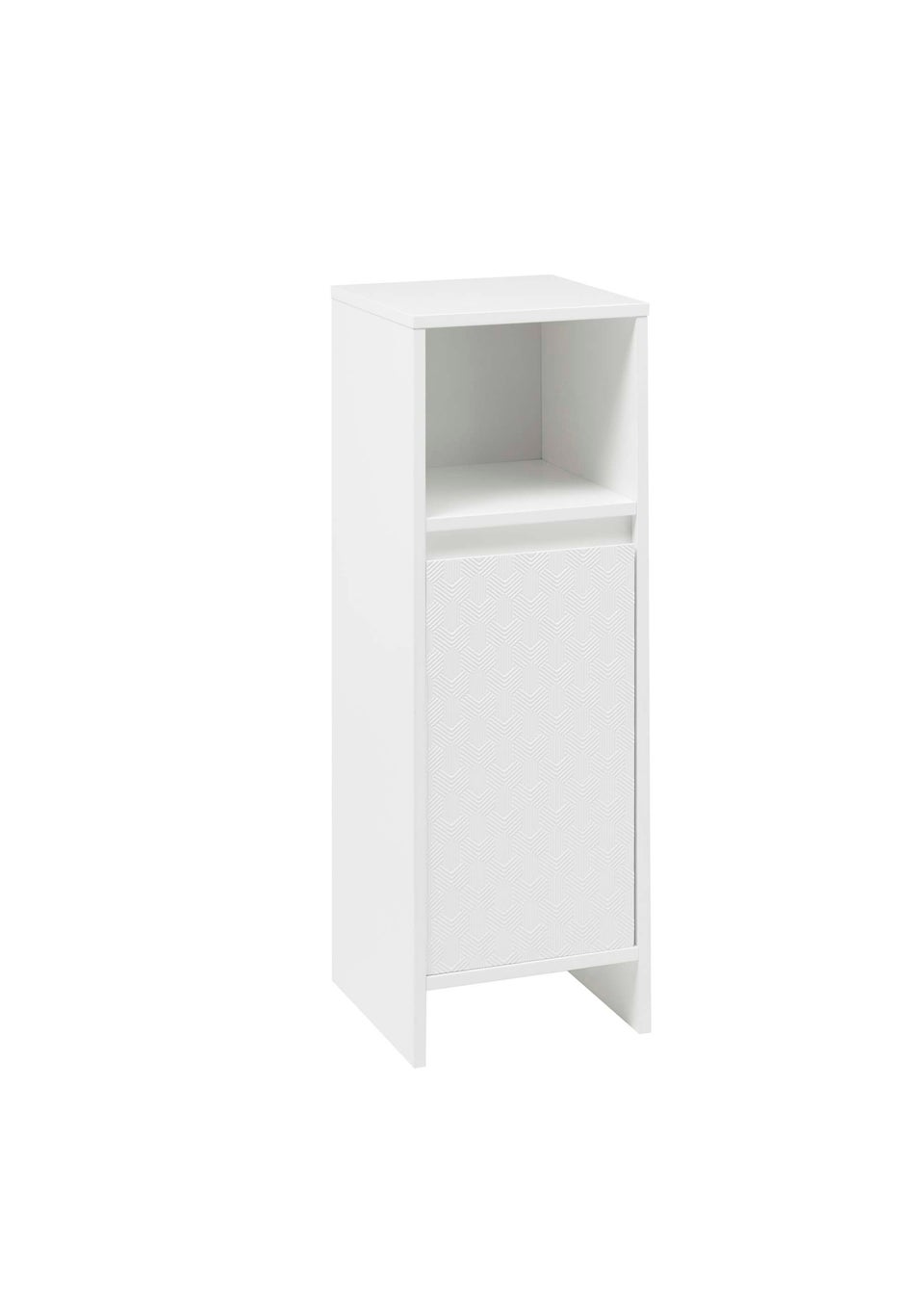 Lloyd Pascal White Haddon Single Door Floor Cabinet