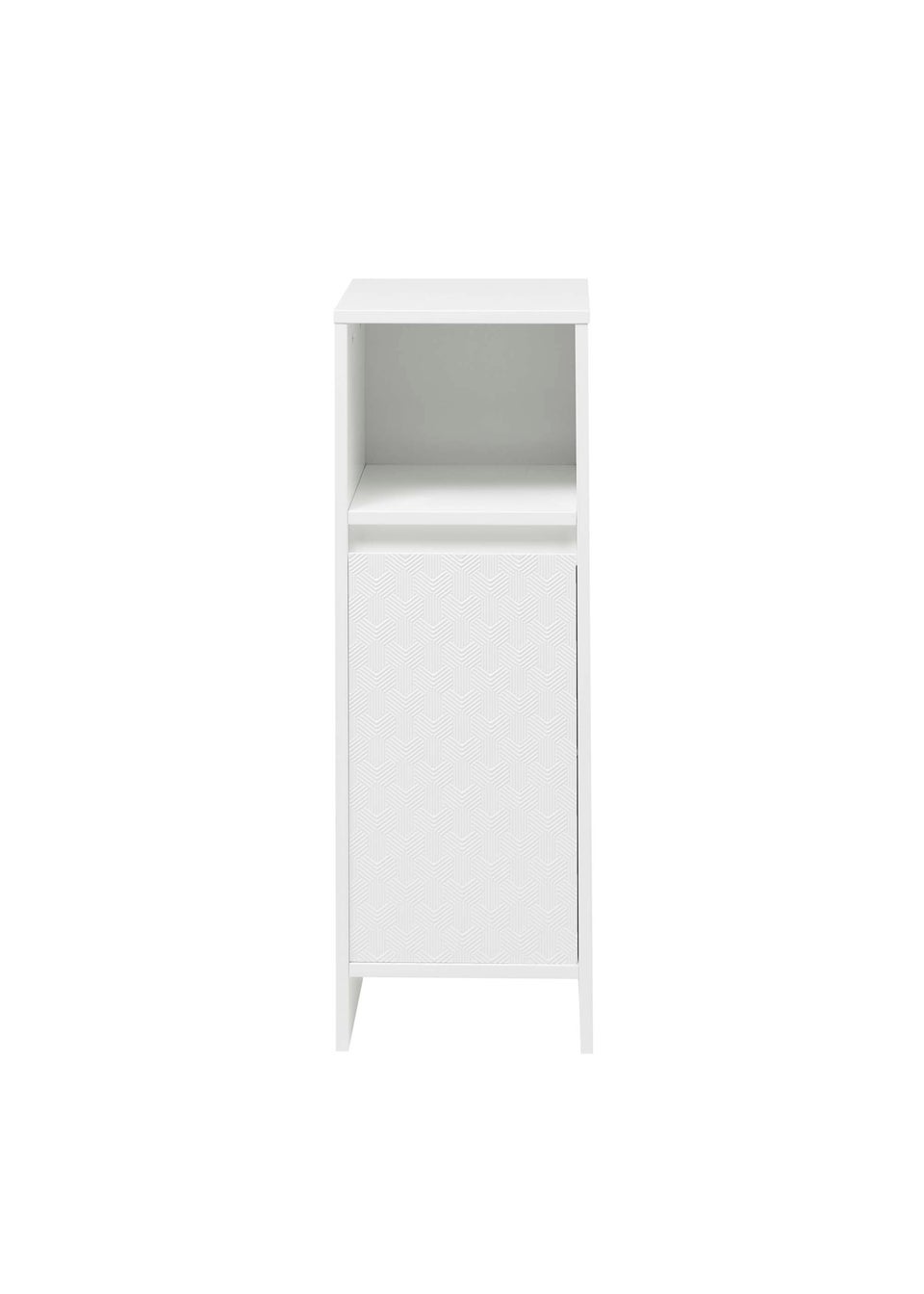 Lloyd Pascal White Haddon Single Door Floor Cabinet