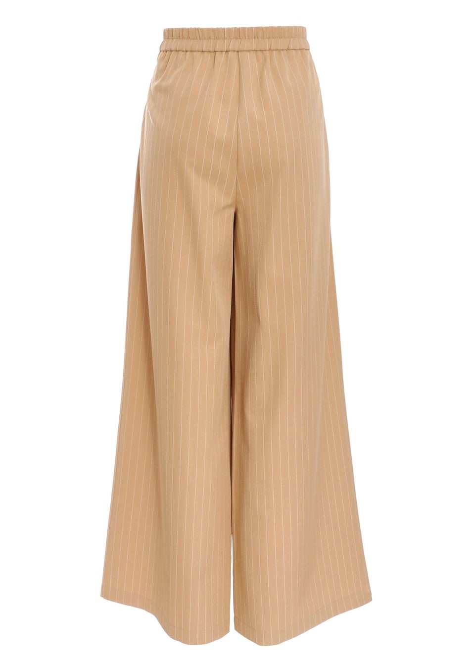 Quiz Camel Pinstripe Tailored Trousers