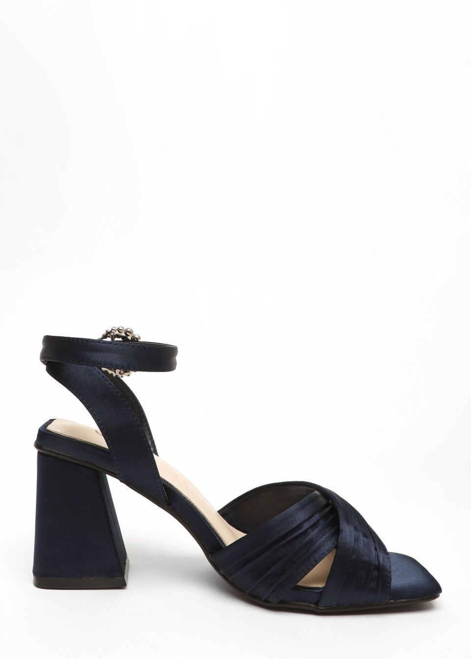 Ladies wide fit navy sandals deals