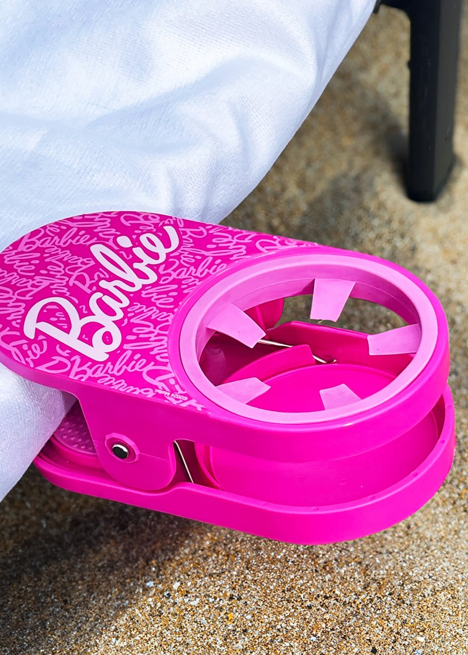 Barbie Icon Drink Holder Towel Beach Clip