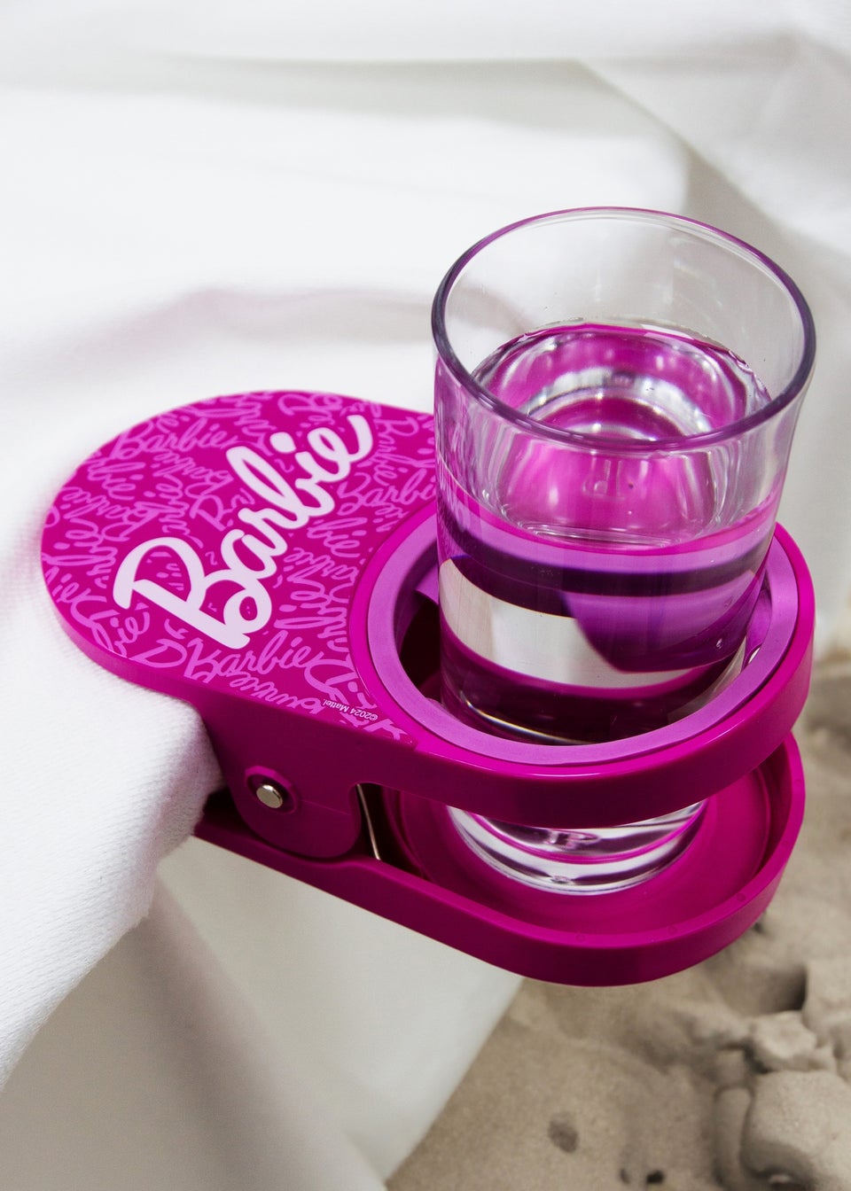 Barbie Icon Drink Holder Towel Beach Clip